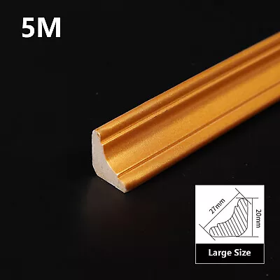 3M/5M Self Adhesive Quadrant Trim Skirting Board Home Wall Inside Corner Decor • £56.99