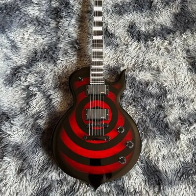 High Quality Custom Zakk Wylde Series Black/red Electric Guitar Shipping Quickly • $280.12