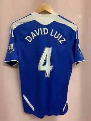 Chelsea London 2011/2012 Home Football Shirt Jersey Size S David Luiz #4 • £95.99