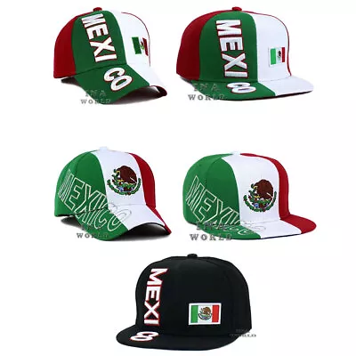 MEXICAN Hat MEXICO Flag Eagle Federal Logo Curved / Flat Bill Baseball Cap • $14.85