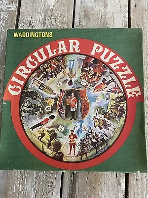 Vintage  WADDINGTONS CIRCULAR JIGSAW PUZZLE ~ ENGLISH BATTLES 500 PIECES  Rare • £5.89