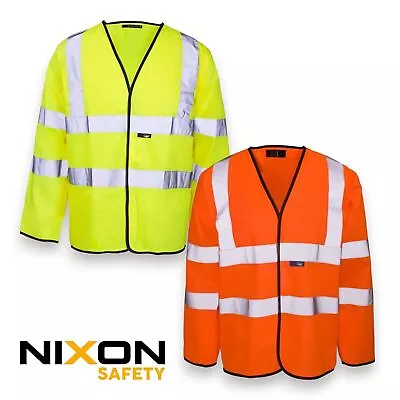 SuperTouch Hi-Vis Long Sleeved Class 3 Waistcoat Vest • £8.99