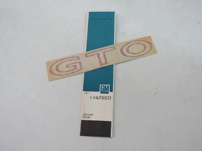 Red Rear Quarter Panel Decal Pair For 1968-1972 GTO – The Parts Place DC2279G