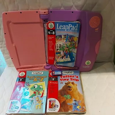 LeapFrog Leappad Pink Educational Learning System 3 Books & Cartridges • £29.99