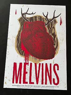 Heart On The Wall Like A Trophy Deer Melvins 2004 Original Concert Poster Philly • $140