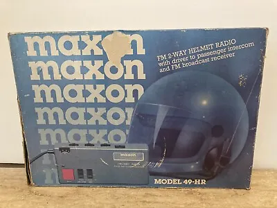 Maxon Model 49-HR FM 2-Way Helmet Radio MISSING 2 WAY RADIO - FOR PARTS • $19