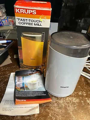 Vintage Krups Fast Touch Coffee Mill 203 Electric Grinder W/ Box Germany • $24