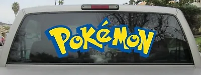 Pokemon Logo - Vinyl Decal - Pokemon Sticker - You Choose Size And Color • $16