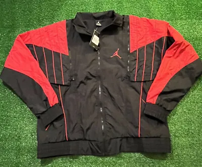 New Vintage NIKE AIR Jordan Flight Track Top Jacket Vest Zip Off Arms Mens READ • $299.99