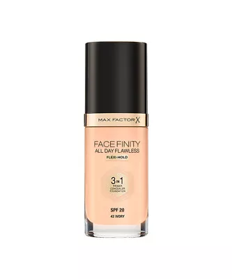 Max Factor FACEFINITY All Day Flawless Foundation - 42 IVORY 30mL NEW • $19.41