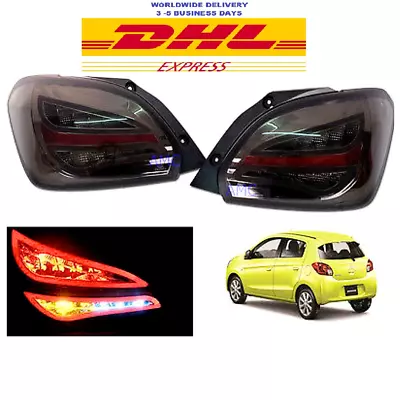 Rear Tail Light Lamp LED Smoke Black For 2012-2015 Mitsubishi Mirage Space Star • $299.99