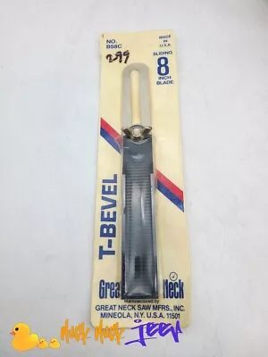 T Bevel BS8C 8  Made In USA Great Neck Saw Original • $19.99