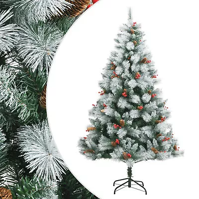 Artificial Hinged Christmas Tree With Cones And Berries 180  S2K9 • $271.59