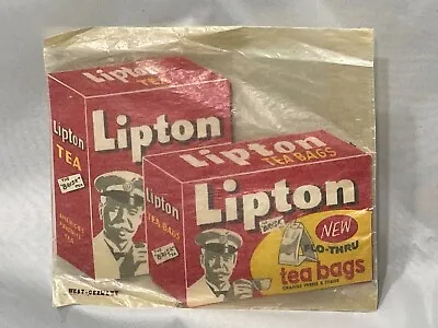 Vintage Lipton Tea Bags Bi-fold 30 Pc Needle Kit Case Book Sewing • $6