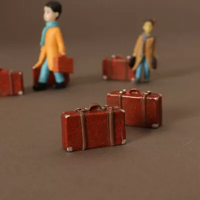 Doll Leather Luggage Trunk Suitcase Accessories Dollhouse Furniture Gift • $4.33
