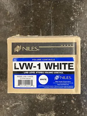 NILES LVW-1 Audio Volume Control -Wall Mount W/Selectable Impedance WHITE • $35