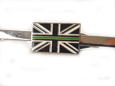 Thin Green Line Tie Clip Ambulance Service Subdued Union Jack • £7.50