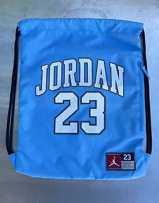 Jordan Jumpman 23 Drawstring Backpack Carolina Univ Blue 18 X14  NIKE - USED • $13.23