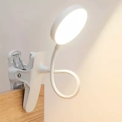 Dorm Room Essential Clip On Light Wallmounted 3 Color Portable Desk Light Mini C • $21.76