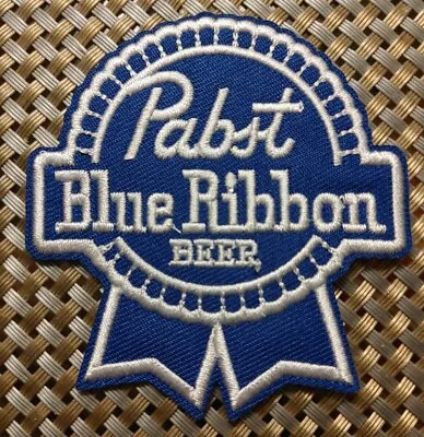 Pabst Blue Ribbon PBR Patch Iron-On Sew-On US Ship Beer  • $3.99