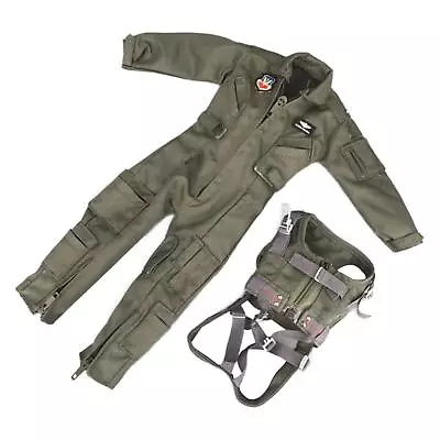 1/6 Male Jumpsuit With Vest Stylish Handmade Air Force Miniature Clothing For • $70.24