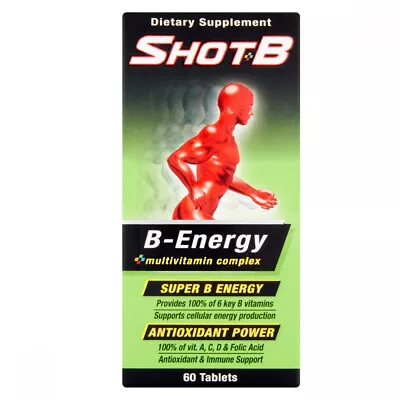 Shot B Dietary Supplement. B Vitamins Immune Support & Energy Booster. 60 Tabs • $14.49