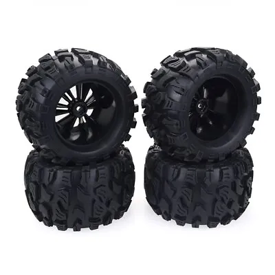 £31.19 • Buy 4PCS 1/10 Monster Truck Big Foot Racing Truck Tire & Wheel For HPI HSP Savage XS