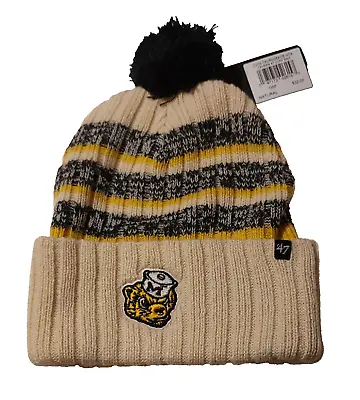 Ncaa Michigan Wolverines Adult Knit Pom Beanie '47 Hat Throwback Logo • $22.50