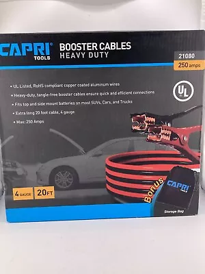 CAPRI 4 Gauge X 20ft Heavy Duty Booster Cable Emergency Power Battery • $36