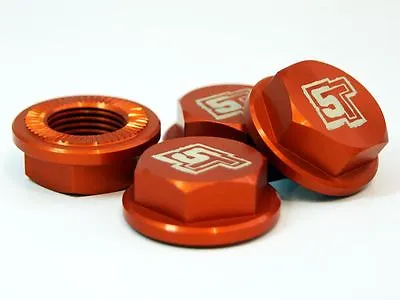 £35.49 • Buy UberRC Enclosed Wheel Nuts 5ive-T - X4 Orange For Losi 5ive-T X2 RC 1/5th Scale 
