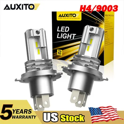 AUXITO H4 9003 Super White 40000LM Kit LED Headlight Bulb High Low Beam Fog Lamp • $26.99