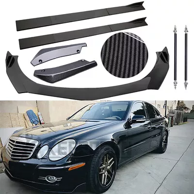 Front Rear Bumper Diffuser Lip+78.7  Side Skirt For Mercedes Benz C350 C63 W211 • $195.59