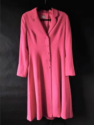 £99.99 • Buy Beautiful Caroline Charles Flared Skirt Pink Coat Wedding 10