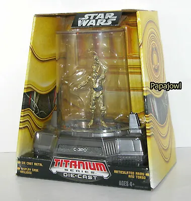 Star Wars Titanium Series Diecast C-3PO With Case Hasbro Galoob Micro Machines • $23.85