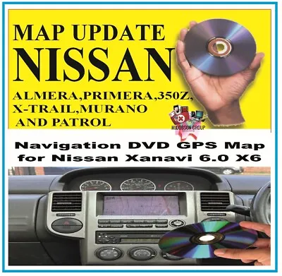 NISSAN SAT NAV MAP  MURANO ( 2005 To 2006) -PATROL ( 2003 To 2005) Disc • £17