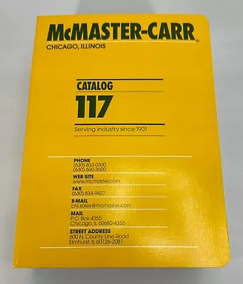 NEW MCMASTER-CARR Catalog  # 117  (5979) • $50