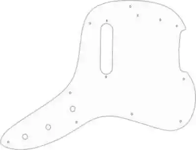 WD Custom Pickguard For Fender 1978 Musicmaster Bass #02T White Thin • $33.99