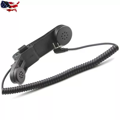 Military H-250 PTT Handset Handheld Microphone For Kenwood Baofeng Two Way Radio • $20.99