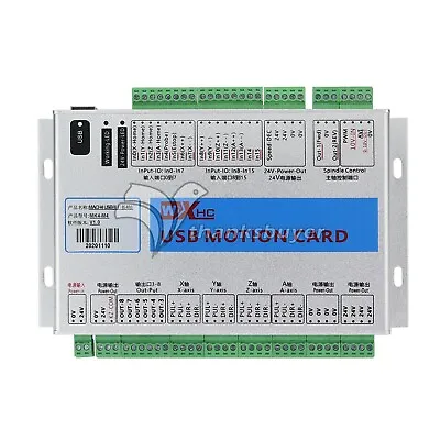 Mach4 CNC 4 Axis Motion Control Card USB 2MHz Breakout Board For Machine New • $182.28