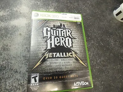 $33.99 • Buy Guitar Hero: Metallica (Microsoft Xbox 360, 2009) Complete CIB Manual - Tested