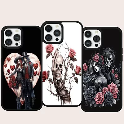 Gothic Rose Skull Girl Anime Phone Case Cover For Iphone Samsung Google Pixel • £7.99