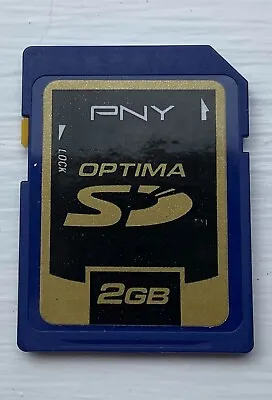 PNY Optima 2GB SD Memory Card - Made In Japan + Tracked Postage • $15