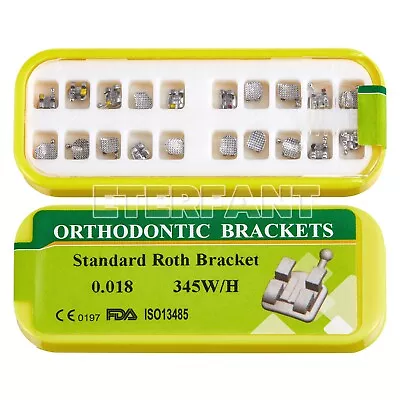 ETERFANT Dental Ortho Bracket Braces Metal Standard 018 345Hooks 20Pcs/pack US • $6.72