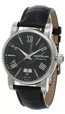 New Montblanc Star 41.5MM Auto Black Dial LTHR Men's Watch 102341 • $2122