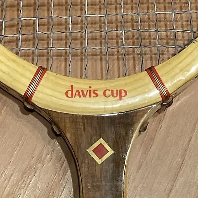 Vintage Spalding Davis Cup Wood Tennis Racquet Woodie Wooden Racket • $21.35