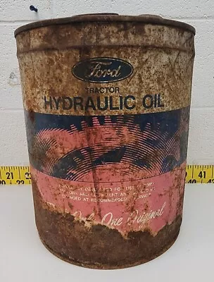 Vintage Ford Tractor 5 Gallon Hydraulic Oil Can (SR) • $74.95