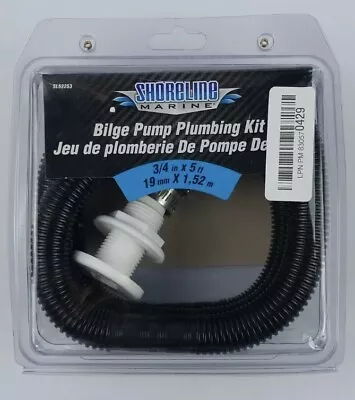 NEW Shoreline Marine Bilge Pump Plumbing Kit 3/4 Inch X 5 Feet Hose Accessory • $12.99