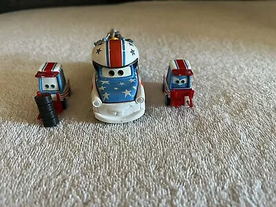 Disney Pixar Cars Rare Lot Toons Cannonball Mater The Greater & Lug And Nutty • $30