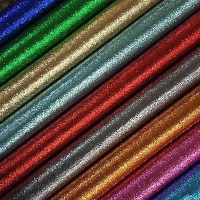 £1.79 • Buy Chunky Glitter Craft Creative Childrens Fabric Plain Colours DIY Crafts Hair Bow