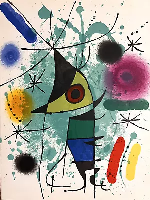 Joan Miro  The Singing Fish  Original Stone Lithograph Limited 1972 • $229
